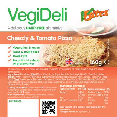 VBites Cheezly and Tomato Pizza (7″, 160g)