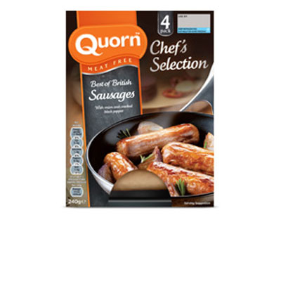 Quorn Meat Free Chef’s Selection Best of British Sausages - UK Frozen Food