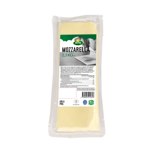 Arla Pro Mozzarella Cheese Block 2.3kg - UK Frozen Food